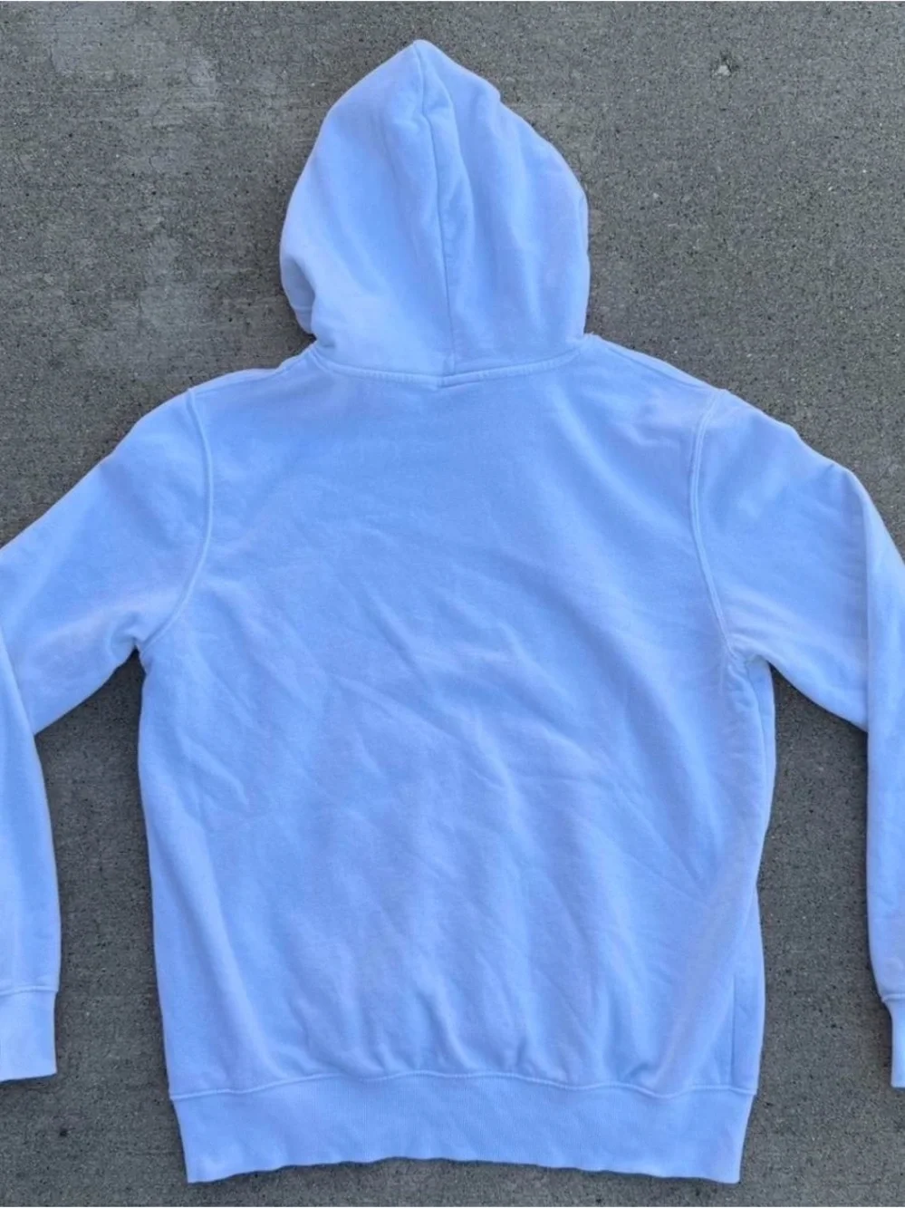 The North Face White Hoodie with Black Logo